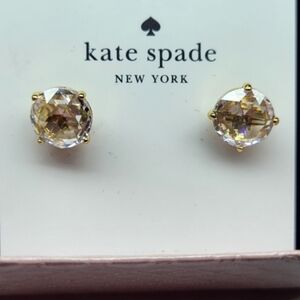 Elegant Gold CZ stud Earrings